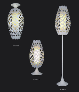 تصميم الأزياء النسيج الصلب الطابق مصباح الحديثة (KAGF2631-2)