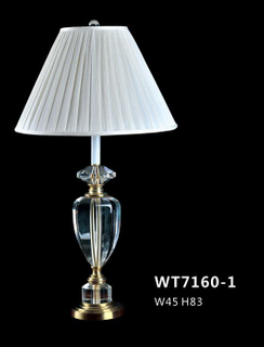 Elegance Hotel مصباح جانبي للمكتب بجانب السرير مع غطاء أبيض (WT7160-1)