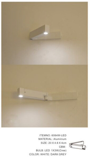 تصميم جديد قابل للتعديل أضواء LED الجدار (6064W-LED)