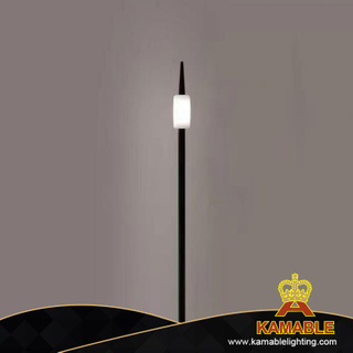 مصباح أرضي حديث للحديقة مصنوع من معدن أكريليك أسود بسيط للحديقة (KH1307-600)