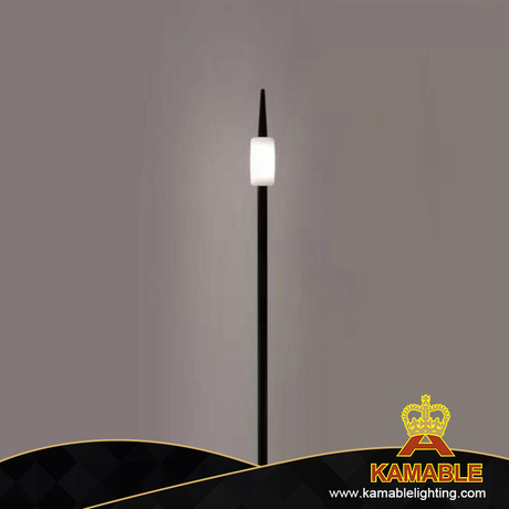 مصباح أرضي حديث للحديقة مصنوع من معدن أكريليك أسود بسيط للحديقة (KH1307-600)