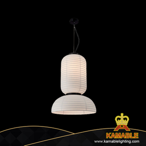 مصباح قلادة فيلا منزلية مصنوع يدويًا أبيض متجدد حديث (KD8641/450)
