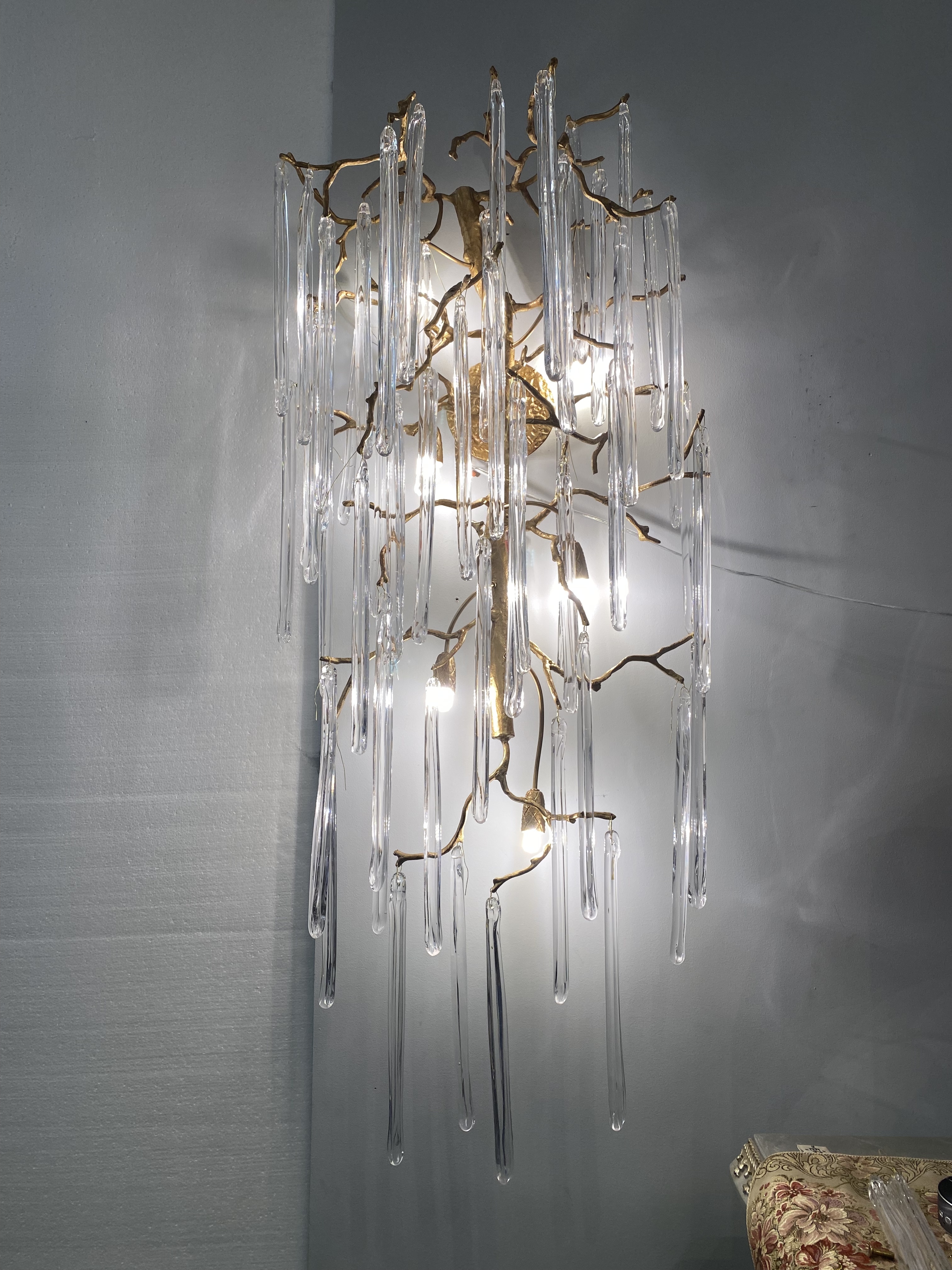مصباح الجدار الداخلي الحديث من الزجاج الشفاف الرائع الكلاسيكي (KYZ-08W)