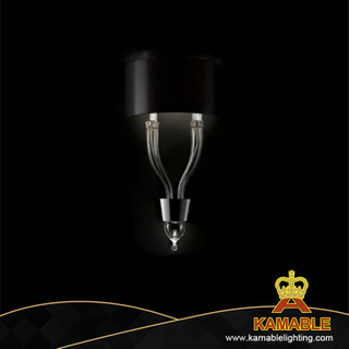 مصباح الجدار الداخلي الأسود المصنوع من القماش المعدني الزجاجي على الطراز الأوروبي من مورانو (KYZ-09W)