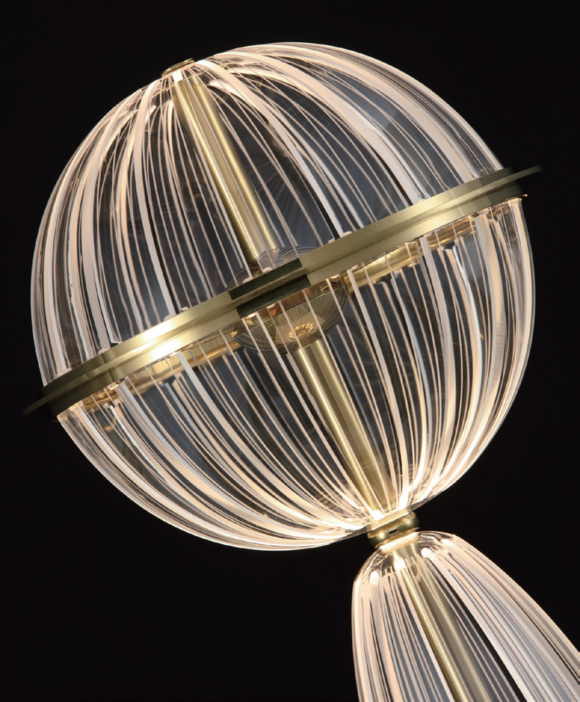 تركيبة إبداعية جديدة على شكل كرة أكريليك حديثة في المنزل (MD1924B-5C)