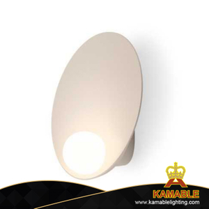 تصميم خاص من الحديد الزجاجي الأبيض في الأماكن المغلقة مصباح حائط غرفة المعيشة (KA8601W)