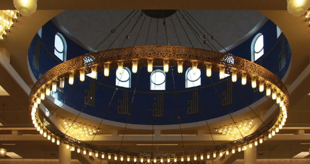 تصميم بسيط للثريات على الطراز العربي