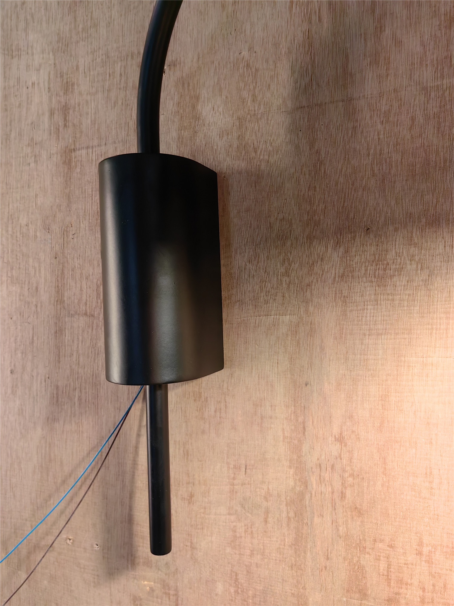 تصميم جديد موجز نمط أسود معدن E27 مصباح حائط (KJB02)