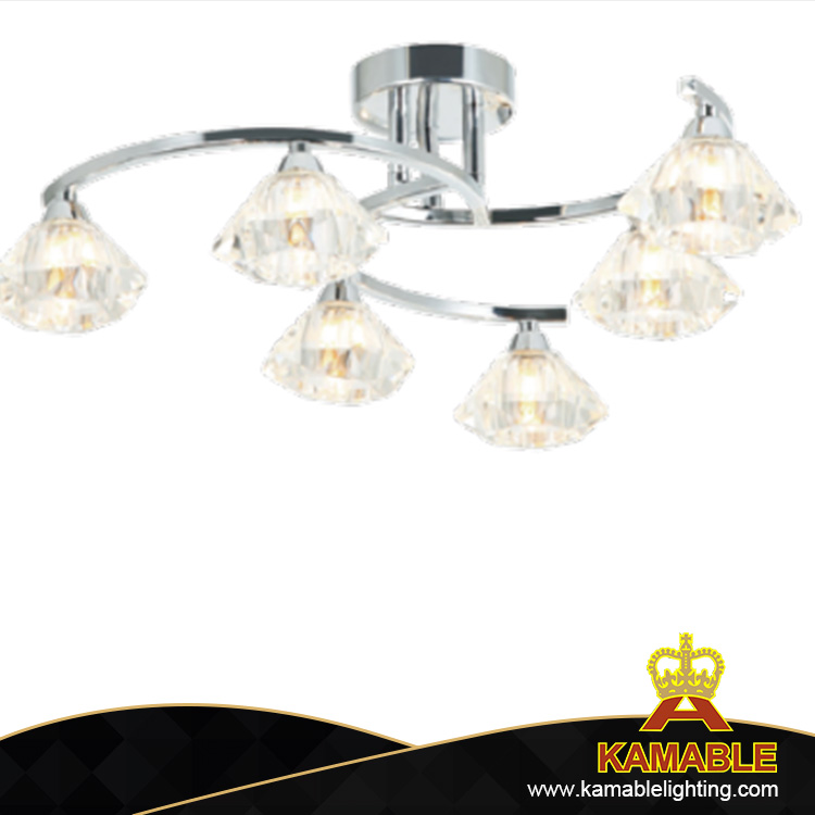 تصميم رائع شعبية LED كريستال كروم ضوء السقف (KC10884-6)