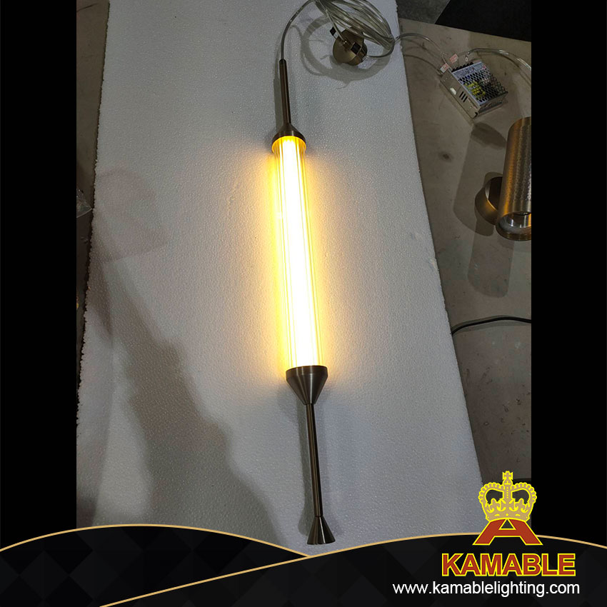 مصباح قلادة زجاجي مزخرف بتصميم رقيق من البرقوق في غرفة الطعام (KIZ-77P)