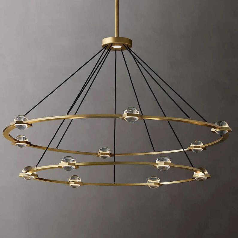 الثريا الكريستال الكرة LED