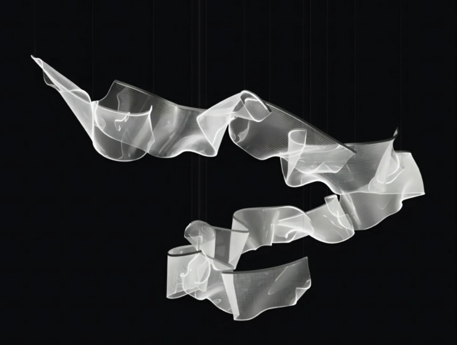 قلادة زخرفية مخصصة لتدفق الحرير الأكريلي