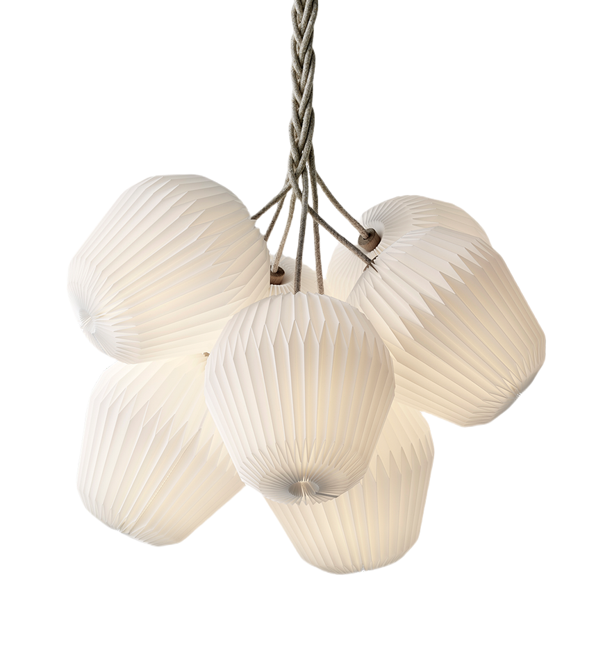 مصباح قلادة الورق