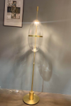 مصباح أرضية من الزجاج الشفاف لتزيين غرفة المعيشة (KA117F)