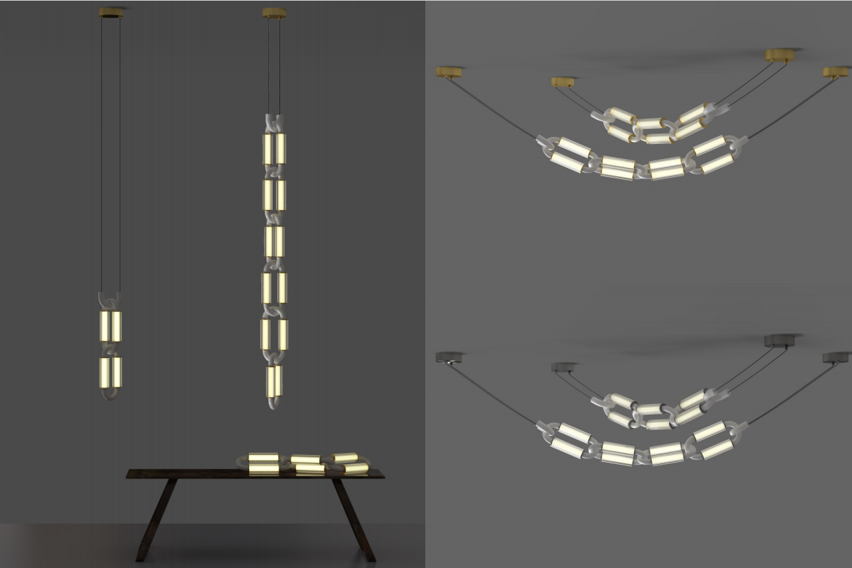 تخصيص إضاءة مشروع سلالم الردهة