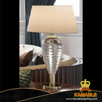 مشروع فيلا راقية مخصص مصباح طاولة الديكور الزجاجي الشفاف (KDA-TL37)