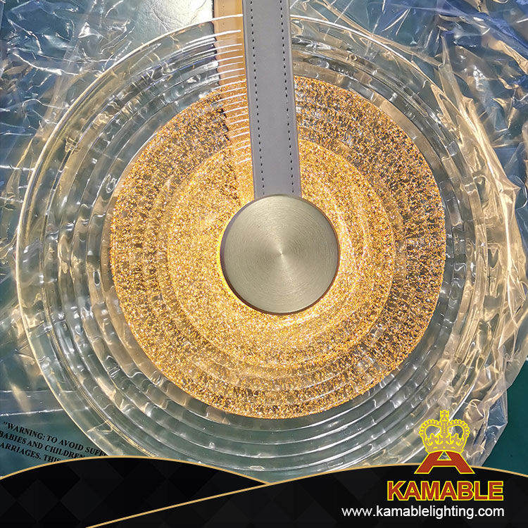 مصباح معلق داخلي من مسحوق الذهب الزجاجي الرائع الرائع (KA1312)