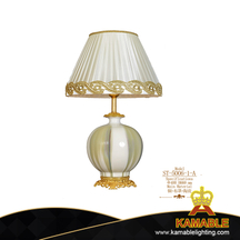 مصباح طاولة نحاسي مزخرف بغرفة الفنادق (ST-5006-1-A)