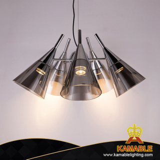 مصباح قلادة زجاجي حديث لغرفة الطعام (KAS8V121-5)