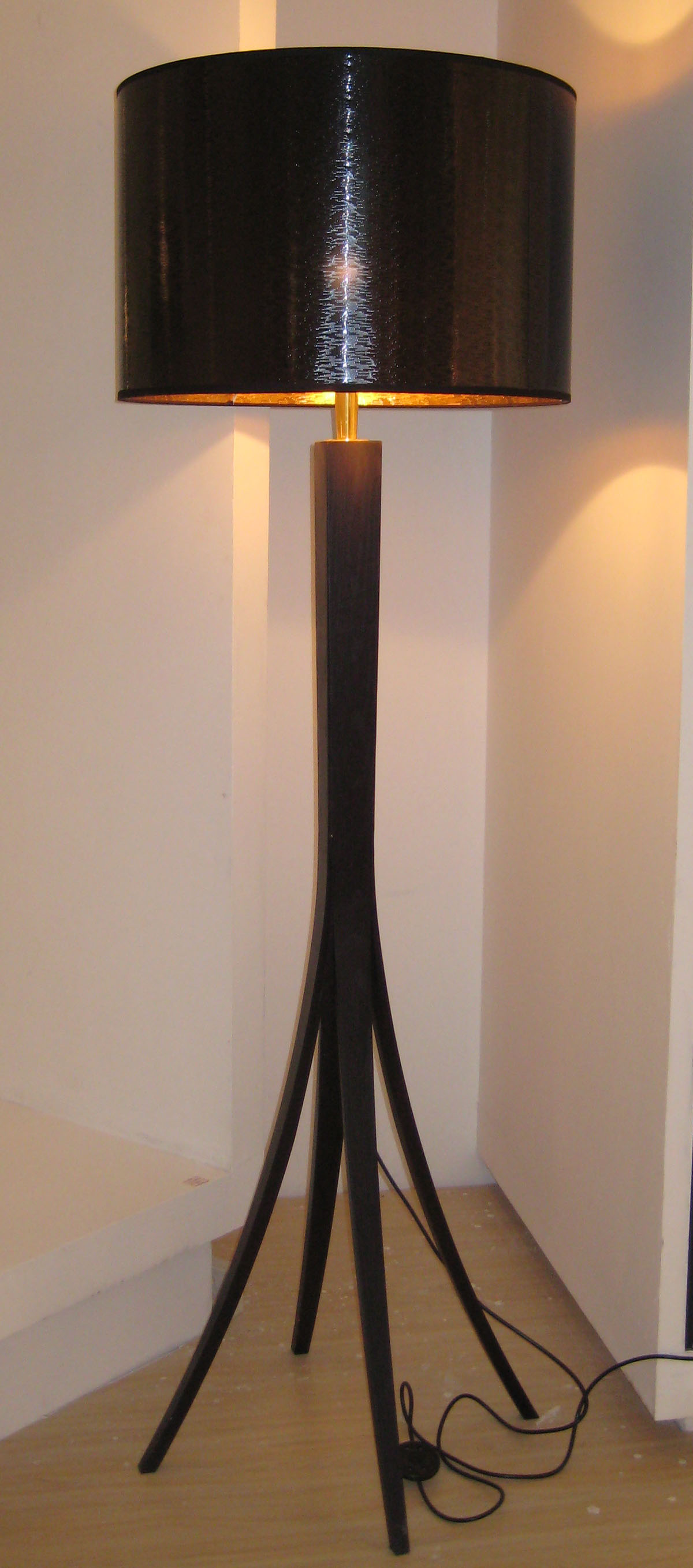 أرضية خشبية معاصرة ، مصباح أرضي PVC لغرفة المعيشة (1093F)