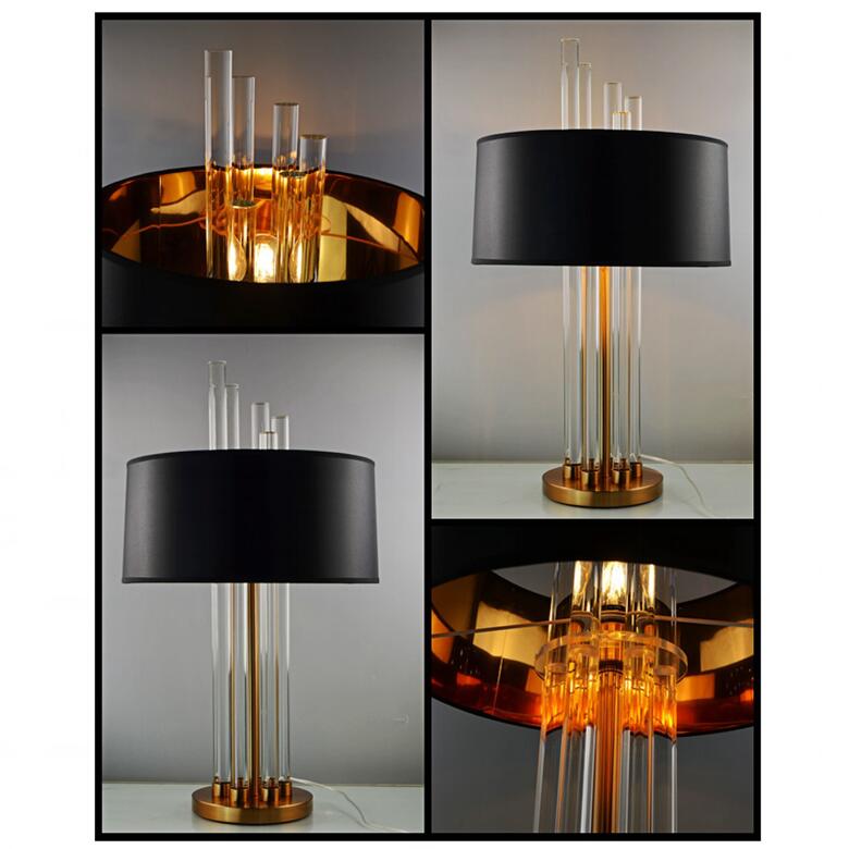 الذهب الحديثة decercorative فن الزجاج مصباح طاولة النحاس (tl3070)