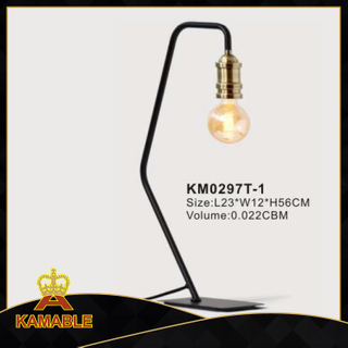 مصباح طاولة صناعي ذو بصمة صغيرة نحيفة مثالية للمكتب أو الطاولة الجانبية (KM0297T-1)