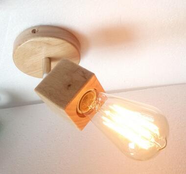 قوس الجدار الخشب الحديثة مع الظل مصباح زجاج (KAW1017)