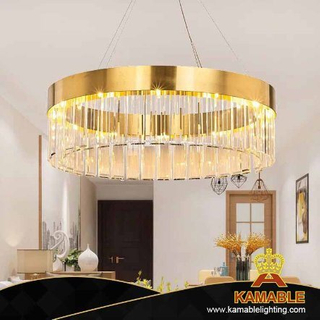 مصباح معلق زجاجي من الحديد الزخرفي لغرفة الطعام (KPL1820)
