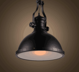 مصباح بقاعدة إنستانتية من الزجاج الأسود (KAM003317)