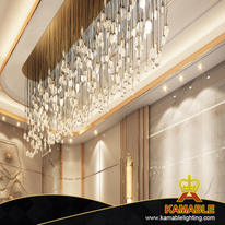 مشروع مخصص الثريا الفولاذ المقاوم للصدأ الإضاءة قلادة (KAC-05)