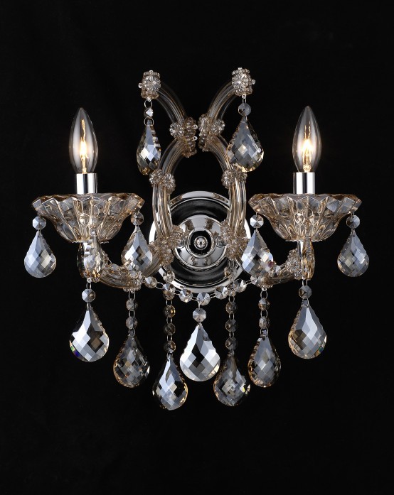 تصميم موجز لوبي الفندق Maria Theresa wall light (10221WB-2L)