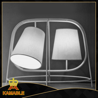 مصباح طاولة من القماش الحديدي البسيط (KAMT4334-2)