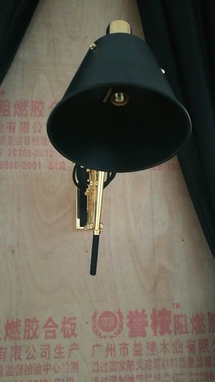 مصباح حائط أسود حديث لغرفة الضيوف (KA9003)