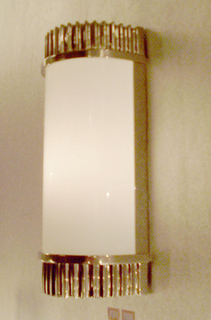 العتيقة براس إنهاء مصابيح الحائط الزجاج الزخرفية (WL597-1)