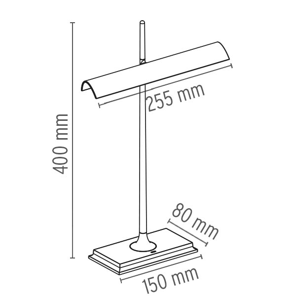 مشروع استخدام مصباح طاولة زجاجي حديث من الفولاذ (KADXT-0112)