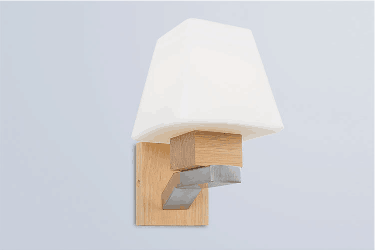 غرفة نوم بسيطة الحديثة الخشب مصباح الجدار مصباح السرير (KAW1011)
