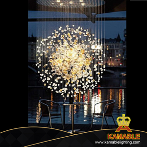 فندق اللوبي زجاج مصباح قلادة للمشروع (KPL1801)