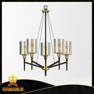 مصباح الثريا الفخم المزين بالزجاج الحديث (KA-AB005-B)