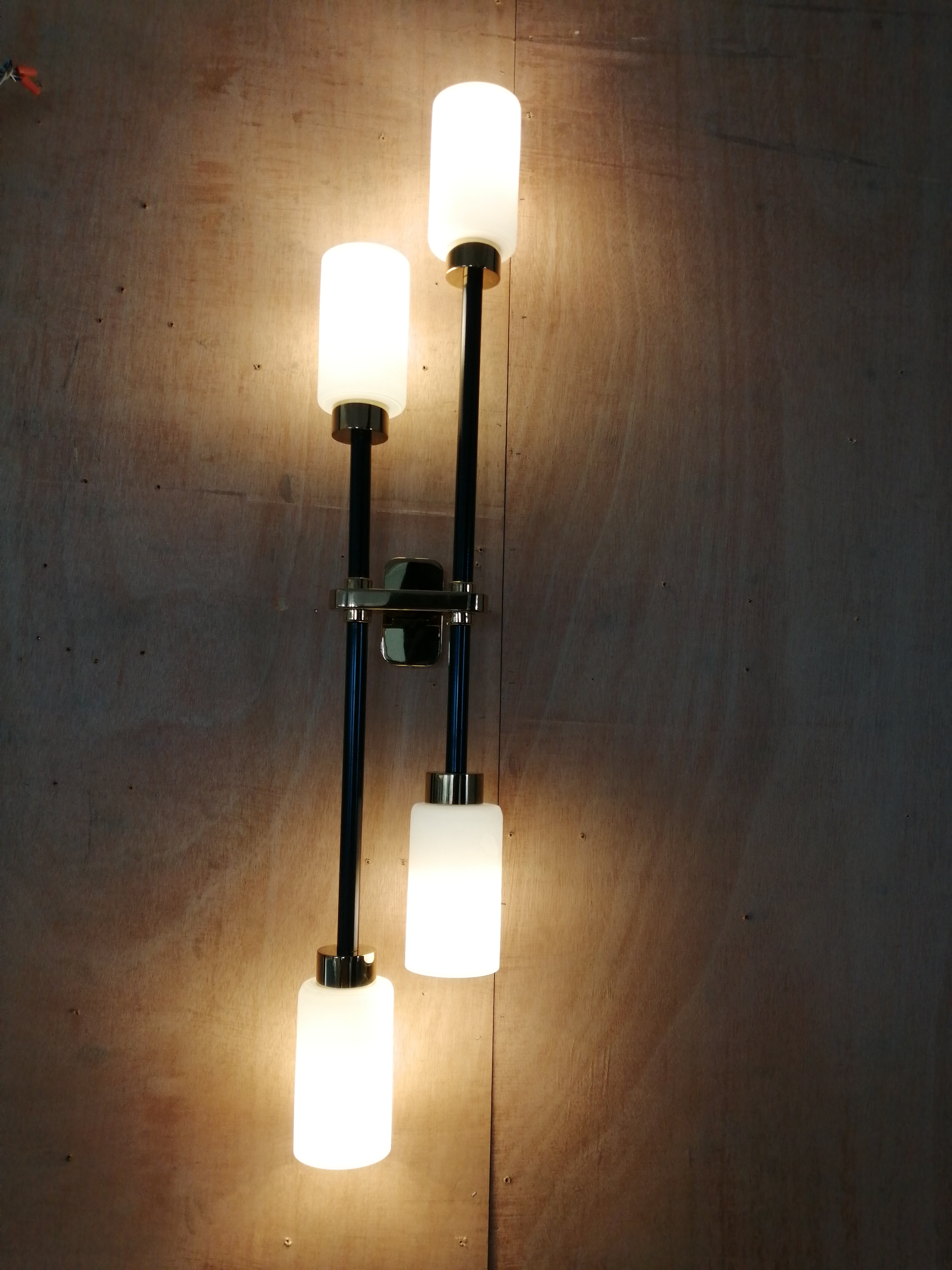 مصباح الجدار الزجاجي المطلي بالطلاء النحاسي للزينة فيلا (LTG-13)